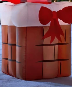 Outdoor Christmas Decorations Airblown 4.99 Ft. Animated Inflatable Santa Climbing From Chimney -Christmas Tree Decorations Shop airblown christmas inflatables 110087 1d 1000