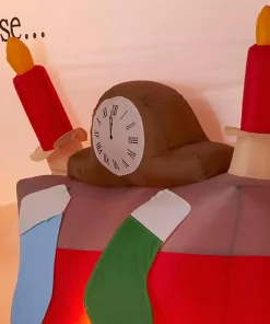 Outdoor Christmas Decorations Airblown 6.56 Ft. Inflatable Santa In Story Book Scene -Christmas Tree Decorations Shop airblown christmas inflatables 114865 1d 1000