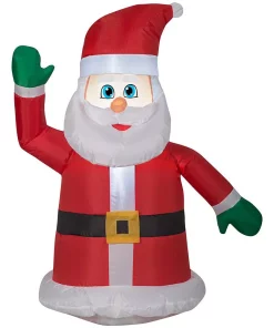 Outdoor Christmas Decorations Airblown 3 Ft. Inflatable Car Buddy Santa