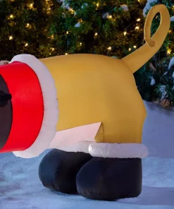 Outdoor Christmas Decorations Airblown 4 Ft. Inflatable Dachshund With Santa Outfit -Christmas Tree Decorations Shop airblown christmas inflatables 87551 1d 1000