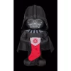 Outdoor Christmas Decorations Airblown 3.5 Ft. Inflatable Christmas Airblown Stylized Darth Vader With Stocking Star Wars