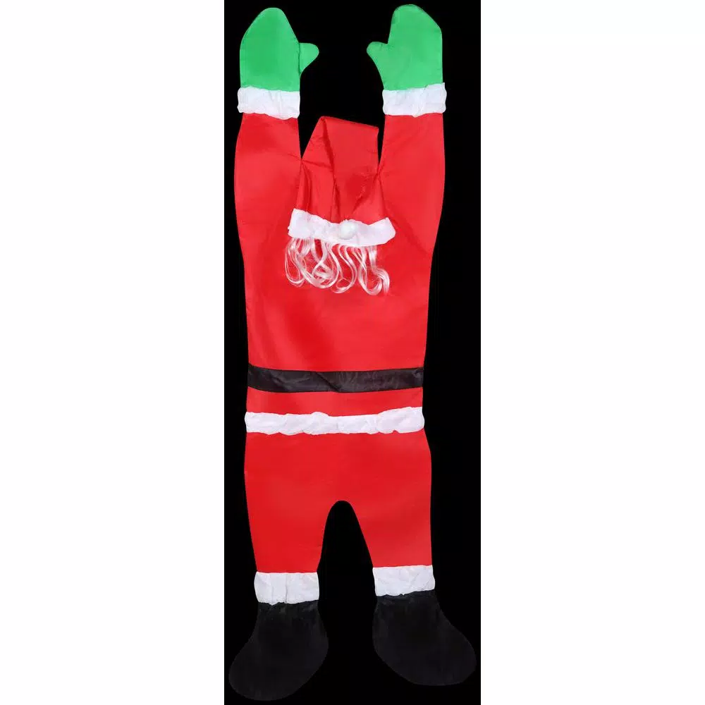 Outdoor Christmas Decorations Airblown 5.5 Ft. Season’s Greeters Santa Hanging From Gutter 1 Outdoor Christmas Decorations Airblown 5.5 Ft. Season’s Greeters Santa Hanging From Gutter