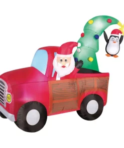 Outdoor Christmas Decorations Airblown 7.5-ft. Inflatable Wagon