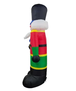 Outdoor Christmas Decorations ALEKO 96 In. Christmas Inflatable Nutcracker With UL Certified Blower And LED Lights -Christmas Tree Decorations Shop aleko christmas inflatables chid001 hd 44 1000