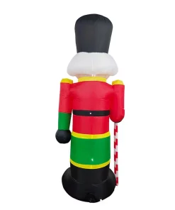 Outdoor Christmas Decorations ALEKO 96 In. Christmas Inflatable Nutcracker With UL Certified Blower And LED Lights -Christmas Tree Decorations Shop aleko christmas inflatables chid001 hd fa 1000