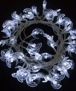 Christmas Lights ALEKO 19.5 Ft. 50-Light LED White Electric Powered String Lights (Lot Of 2)