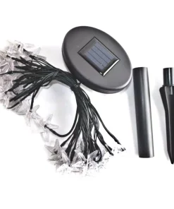 Christmas Lights ALEKO 30-Light LED White Starfish Solar Powered String Lights 8 Christmas Lights ALEKO 30-Light LED White Starfish Solar Powered String Lights -Christmas Tree Decorations Shop aleko christmas novelty lights 2sl30ledstarfishwh hd 1f 1000