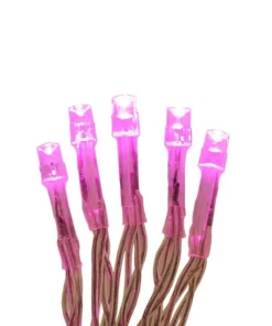 Christmas Lights ALEKO 30-Light LED Pink Battery Operated String Lights -Christmas Tree Decorations Shop aleko christmas novelty lights b30ledpink hd 4f 1000