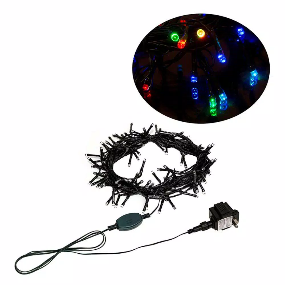 Christmas Lights ALEKO 34 Ft. 100 LED Multi-Color Electric Powered String Lights 2 Christmas Lights ALEKO 34 Ft. 100 LED Multi-Color Electric Powered String Lights - Image 2