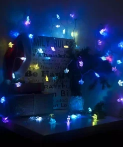 Christmas Lights ALEKO 19.5 Ft. 50-Light LED Multicolor Electric Powered String Lights -Christmas Tree Decorations Shop aleko christmas novelty lights el50ledcrownrgb hd 4f 1000