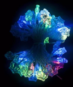 Christmas Lights ALEKO 19.5 Ft. 50-Light LED Multicolor Electric Powered String Lights