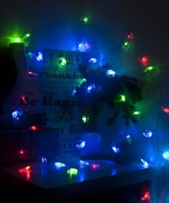 Christmas Lights ALEKO 19.5 Ft. 50-Light LED Multicolor Electric Powered String Lights 6 Christmas Lights ALEKO 19.5 Ft. 50-Light LED Multicolor Electric Powered String Lights -Christmas Tree Decorations Shop aleko christmas novelty lights el50ledmoonrgb hd 4f 1000