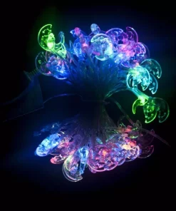 Christmas Lights ALEKO 19.5 Ft. 50-Light LED Multicolor Electric Powered String Lights