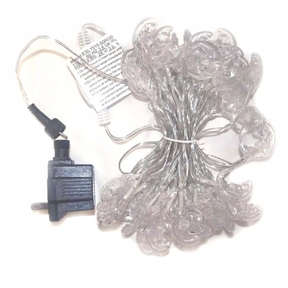 Christmas Lights ALEKO 19.5 Ft. 50-Light LED Multicolor Electric Powered String Lights 2 Christmas Lights ALEKO 19.5 Ft. 50-Light LED Multicolor Electric Powered String Lights - Image 2