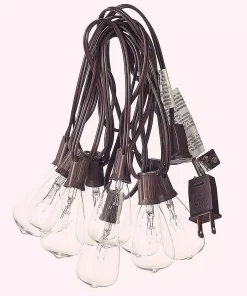 Christmas Lights ALEKO 25 Ft. 25-Light Warm White Incandescent Round Bulb Outdoor/Indoor Traditional Weatherproof Patio String Cafe Lights 17 Christmas Lights ALEKO 25 Ft. 25-Light Warm White Incandescent Round Bulb Outdoor/Indoor Traditional Weatherproof Patio String Cafe Lights -Christmas Tree Decorations Shop aleko christmas string lights gl25wwh hd 76 1000