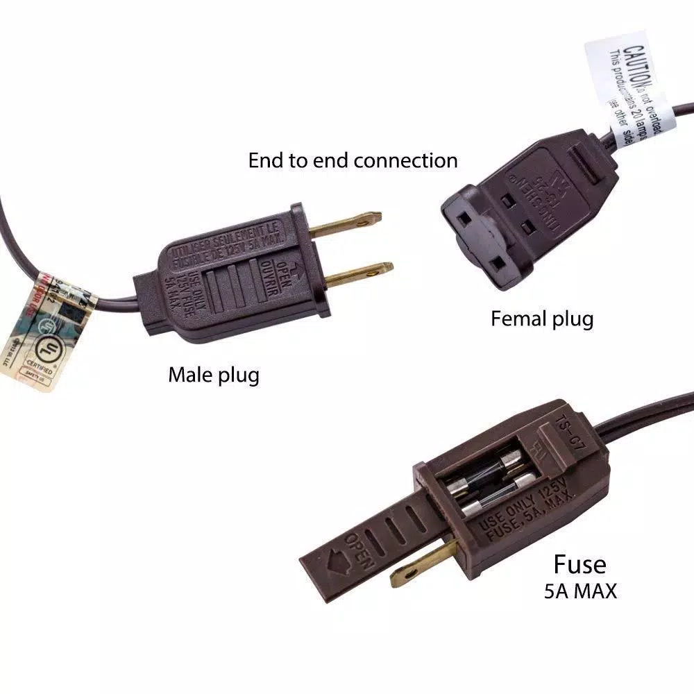 Christmas Lights ALEKO 25 Ft. 25-Light Warm White Incandescent Round Bulb Outdoor/Indoor Traditional Weatherproof Patio String Cafe Lights 8 Christmas Lights ALEKO 25 Ft. 25-Light Warm White Incandescent Round Bulb Outdoor/Indoor Traditional Weatherproof Patio String Cafe Lights - Image 8