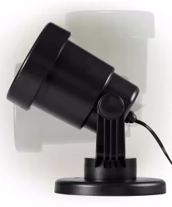 Christmas Lights Alpine Corporation Christmas Rotating Projection With White LED Lights, Snowflake Design -Christmas Tree Decorations Shop alpine corporation christmas light projectors maw102bb tm 1f 1000