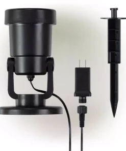 Christmas Lights Alpine Corporation Christmas Rotating Projection With White LED Lights, Snowflake Design -Christmas Tree Decorations Shop alpine corporation christmas light projectors maw102bb tm 44 1000