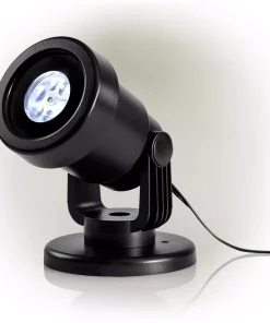 Christmas Lights Alpine Corporation Christmas Rotating Projection With White LED Lights, Snowflake Design -Christmas Tree Decorations Shop alpine corporation christmas light projectors maw102bb tm fa 1000