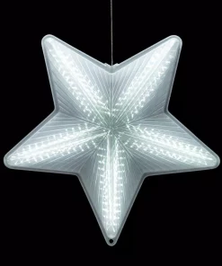 Christmas Tree Decorations Alpine Corporation 19 In. Tall Christmas 3D Hanging Star Ornament Decoration With LED Lights -Christmas Tree Decorations Shop alpine corporation christmas ornaments cfy108 4f 1000