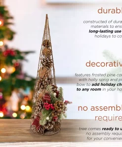 Christmas Tree Decorations Alpine Corporation 20 In. Tall Rustic Pinecone Christmas Tree Decor -Christmas Tree Decorations Shop alpine corporation christmas ornaments cim304hh l 1d 1000