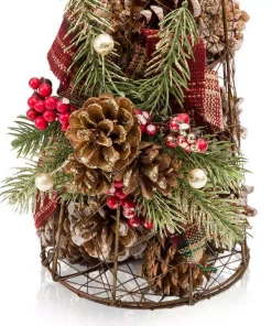 Christmas Tree Decorations Alpine Corporation 20 In. Tall Rustic Pinecone Christmas Tree Decor -Christmas Tree Decorations Shop alpine corporation christmas ornaments cim304hh l 1f 1000