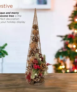 Christmas Tree Decorations Alpine Corporation 20 In. Tall Rustic Pinecone Christmas Tree Decor -Christmas Tree Decorations Shop alpine corporation christmas ornaments cim304hh l a0 1000