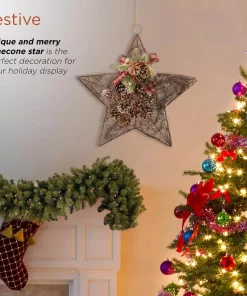 Christmas Tree Decorations Alpine Corporation 20 In. Tall Hanging Rustic Pinecone Christmas Star Decor 12 Christmas Tree Decorations Alpine Corporation 20 In. Tall Hanging Rustic Pinecone Christmas Star Decor -Christmas Tree Decorations Shop alpine corporation christmas ornaments cim306hh a0 1000