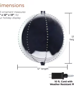 Christmas Tree Decorations Alpine Corporation 13 In. Tall Multi-Color LED Lights Alpine Hanging Christmas Ball Ornament, Silver 12 Christmas Tree Decorations Alpine Corporation 13 In. Tall Multi-Color LED Lights Alpine Hanging Christmas Ball Ornament, Silver -Christmas Tree Decorations Shop alpine corporation christmas ornaments cor124l sl 40 1000