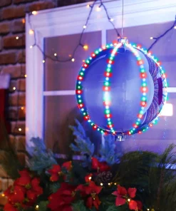 Christmas Tree Decorations Alpine Corporation 13 In. Tall Multi-Color LED Lights Alpine Hanging Christmas Ball Ornament, Silver 18 Christmas Tree Decorations Alpine Corporation 13 In. Tall Multi-Color LED Lights Alpine Hanging Christmas Ball Ornament, Silver -Christmas Tree Decorations Shop alpine corporation christmas ornaments cor124l sl 4f 1000