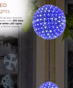 Christmas Tree Decorations Alpine Corporation 37 In. Tall 3-Tier Christmas Ornaments With Chasing Blue And White LED Lights -Christmas Tree Decorations Shop alpine corporation christmas ornaments cor164 66 1000