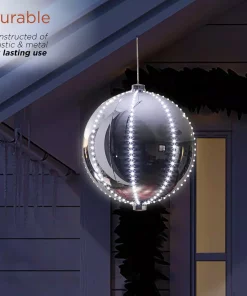 Christmas Tree Decorations Alpine Corporation 13 In. Tall Large Hanging Christmas Ball Ornament With LED Lights, Silver 16 Christmas Tree Decorations Alpine Corporation 13 In. Tall Large Hanging Christmas Ball Ornament With LED Lights, Silver -Christmas Tree Decorations Shop alpine corporation christmas ornaments lpa108l sl 77 1000