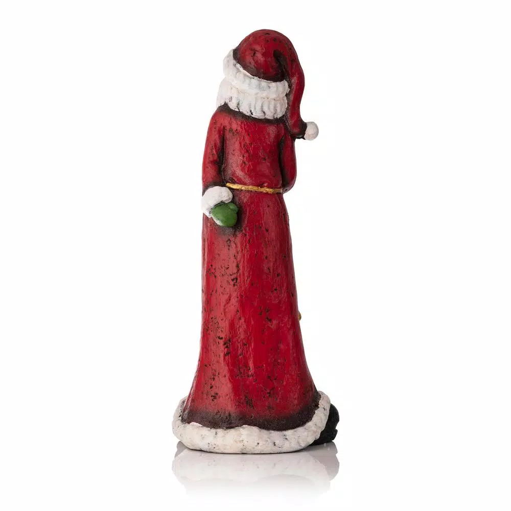 Outdoor Christmas Decorations Alpine Corporation 28 In. Christmas Tall Skinny Santa Statuary 5 Outdoor Christmas Decorations Alpine Corporation 28 In. Christmas Tall Skinny Santa Statuary - Image 5
