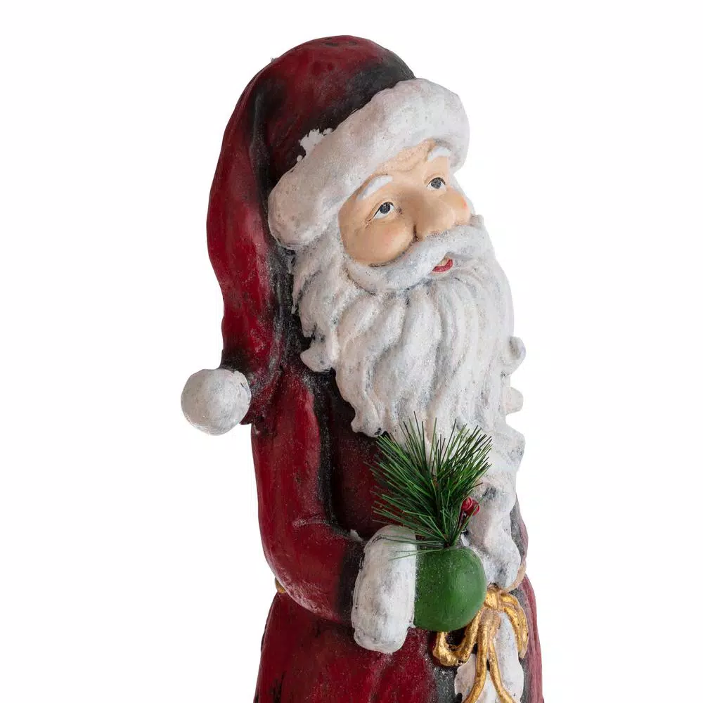 Outdoor Christmas Decorations Alpine Corporation 28 In. Christmas Tall Skinny Santa Statuary 6 Outdoor Christmas Decorations Alpine Corporation 28 In. Christmas Tall Skinny Santa Statuary - Image 6