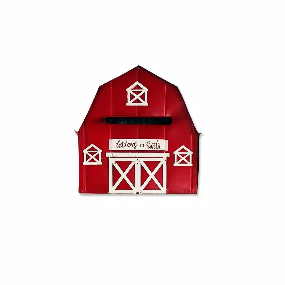 Outdoor Christmas Decorations Alpine Corporation 54 In. Tall Metal Letters To Santa Red Barnhouse Mailbox Garden Stake 9 Outdoor Christmas Decorations Alpine Corporation 54 In. Tall Metal Letters To Santa Red Barnhouse Mailbox Garden Stake - Image 9