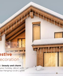 Christmas Lights Alpine Corporation Hanging Icicle Lights With Chasing Warm White LED Lights 12 Christmas Lights Alpine Corporation Hanging Icicle Lights With Chasing Warm White LED Lights -Christmas Tree Decorations Shop alpine corporation icicle lights cor134ww 10 66 1000