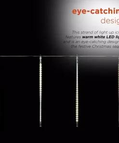 Christmas Lights Alpine Corporation Hanging Icicle Lights With Chasing Warm White LED Lights 13 Christmas Lights Alpine Corporation Hanging Icicle Lights With Chasing Warm White LED Lights -Christmas Tree Decorations Shop alpine corporation icicle lights cor134ww 10 77 1000