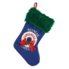 Indoor Christmas Decorations Amscan 18 In. Blue Chrismukkah Plush Fabric Stocking (2-Pieces)
