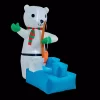 Outdoor Christmas Decorations Brite Star 5 Ft. H X 3.3 Ft. W Fishing Polar Bear Inflatable Airblown
