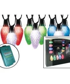 Christmas Lights Brite Star 15-Light C9 Faceted CCCP 11F LED Light Show