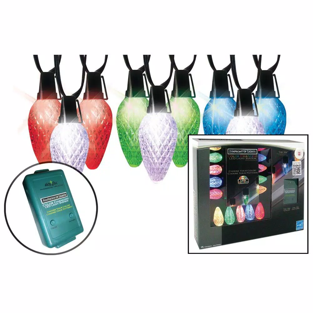 Christmas Lights Brite Star 15-Light C9 Faceted CCCP 11F LED Light Show 1 Christmas Lights Brite Star 15-Light C9 Faceted CCCP 11F LED Light Show