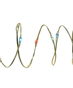 Christmas Lights Brite Star 60-Light 8-Function Fairy Light Rainbow Multi, Copper Wire