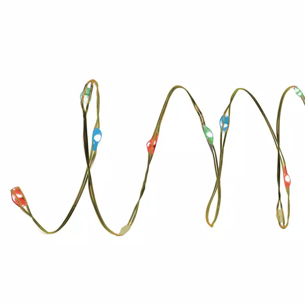 Christmas Lights Brite Star 60-Light 8-Function Fairy Light Rainbow Multi, Copper Wire 1 Christmas Lights Brite Star 60-Light 8-Function Fairy Light Rainbow Multi, Copper Wire