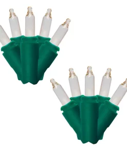 Christmas Lights Brite Star 100-Light String To String Clear Mini Light Set (Set Of 2)