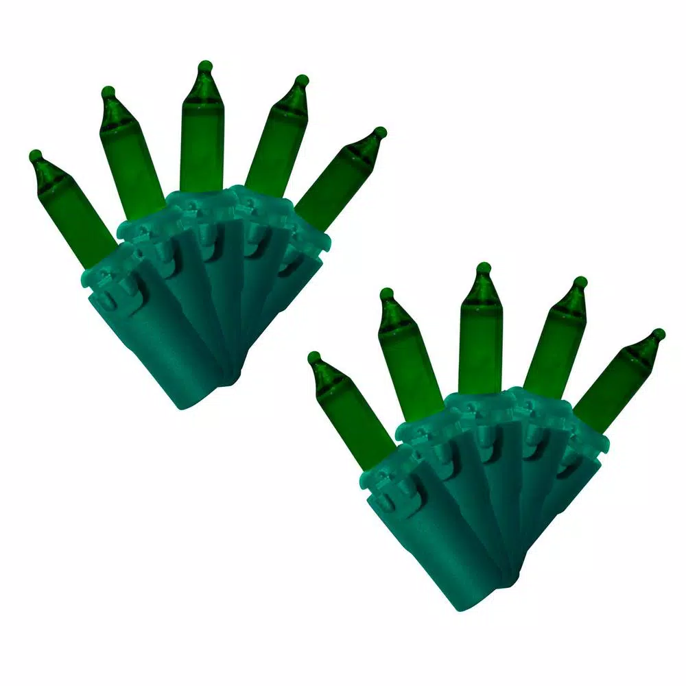 Christmas Lights Brite Star 100-Light Designer Series Green Mini Light Set (Set Of 2) 1 Christmas Lights Brite Star 100-Light Designer Series Green Mini Light Set (Set Of 2)