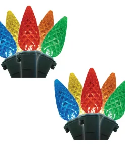 Christmas Lights Brite Star C6 35-Light LED Multicolor Lights (Box Of 2)