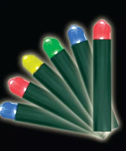 Christmas Lights Brite Star Battery-Operated 20-Light Multi-Color 5mm Little Light LED Light Set (Set Of 2)