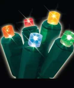 Christmas Tree Decorations Shop 9 Christmas Lights Brite Star 50-Light Multi-Colored Micro Mini LED Light Set (Set Of 2)