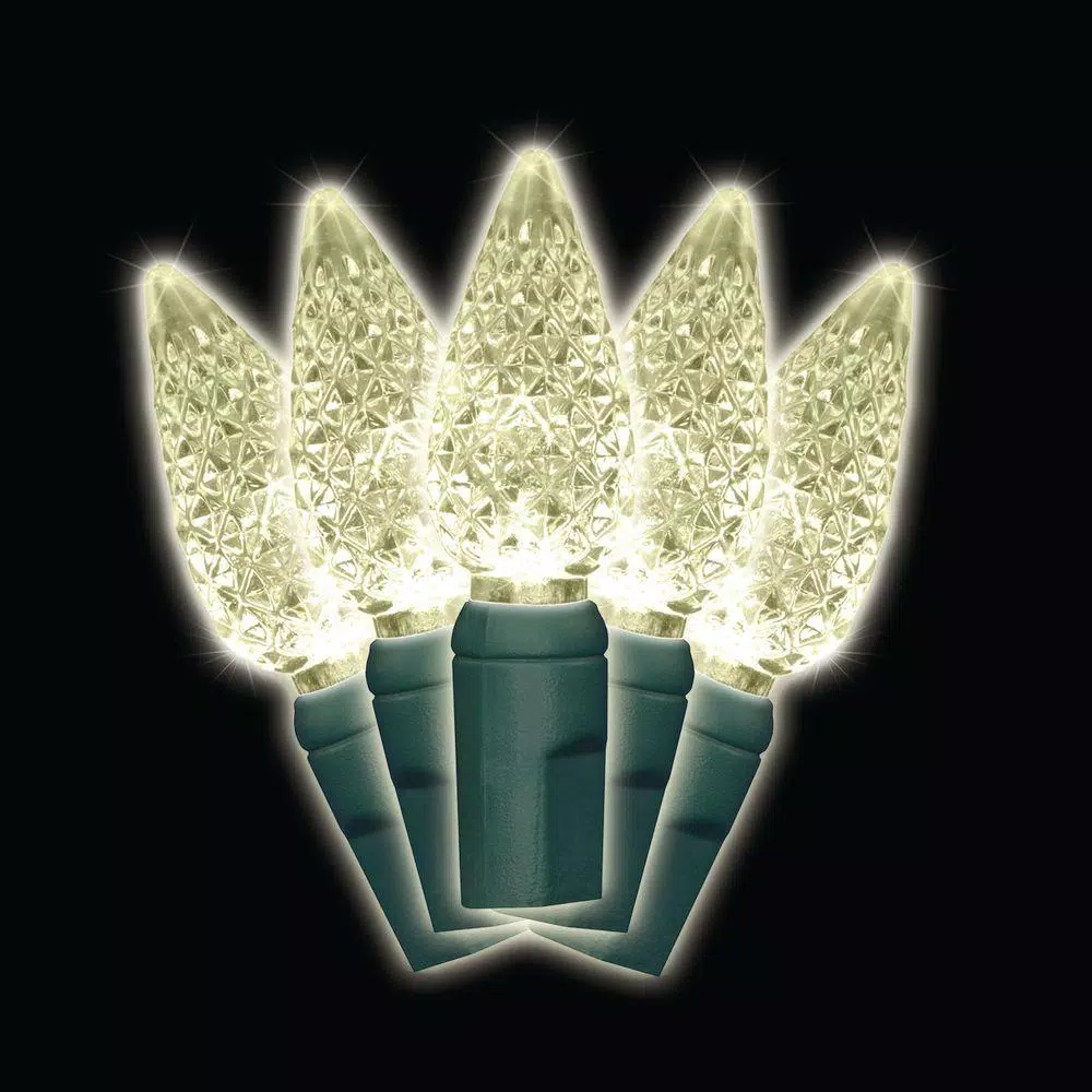 Christmas Lights Brite Star Battery-Operated 35-Light Warm White C6 LED Light Set (Set Of 2) 1 Christmas Lights Brite Star Battery-Operated 35-Light Warm White C6 LED Light Set (Set Of 2)