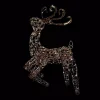 Outdoor Christmas Decorations Brite Star 48 In. 150-Light Multi Posing Deer Rattan Wireframe